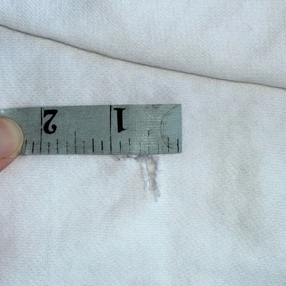 Nike White Hoodie with Black Embroidered Logo Men’s M Good Condition with Hole - Picture 8 of 11